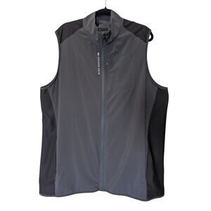 Second Skin Grey Zip Up Vest Windbreaker XXL